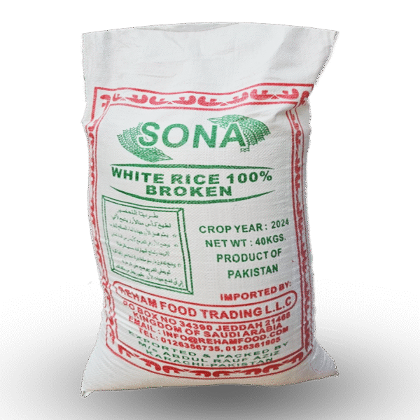 RICE BROKEN   40 KG - 100% BROKEN WHITE