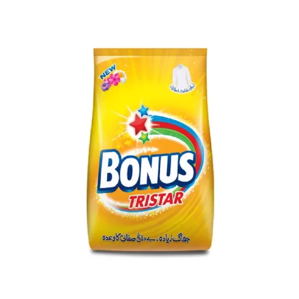 Bonus Tri Star Detergent Powder, 1500G