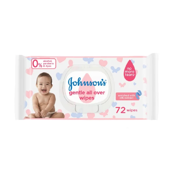 Johnson S Gentle All Over Wipes   72 Wipes
