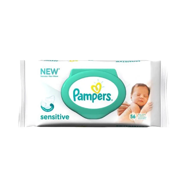 Pampers Sensitive   Pocket Wipes   56 Baby Wipes